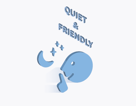 高い静粛性のイメージ